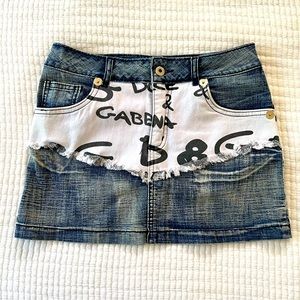 Dolce & Gabbana Denim mini skirt